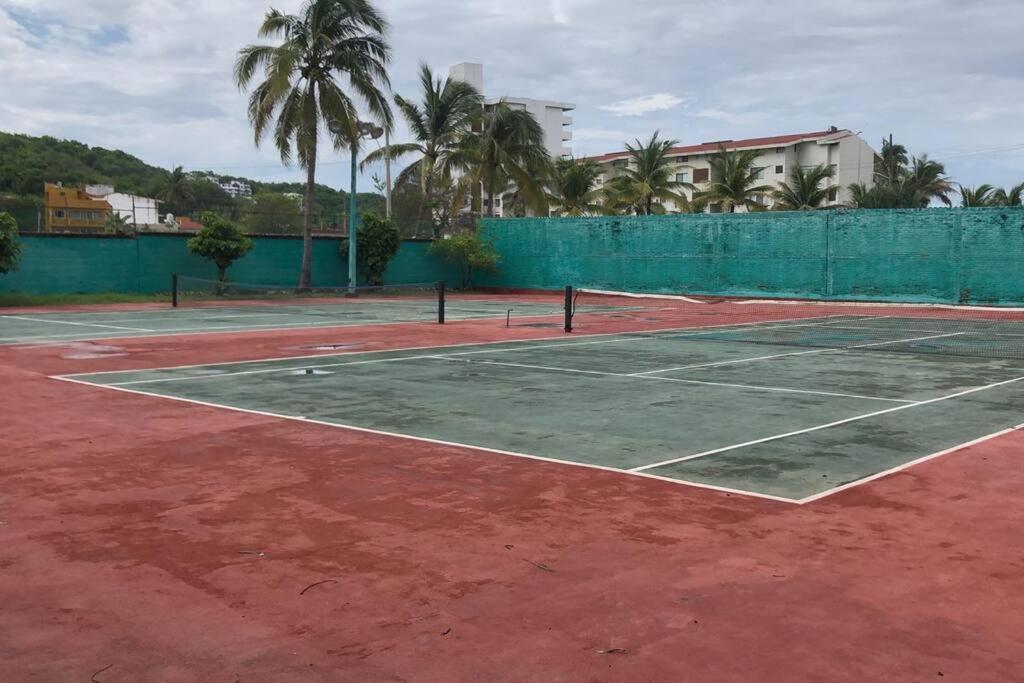 Hermoso Apartamento En Manzanillo Con Alberca Y Cancha De Tenis, Ideal Para Relajarse Y Disfrutar De Una Escapada Tranquila En El Paraiso Tropical Exterior photo